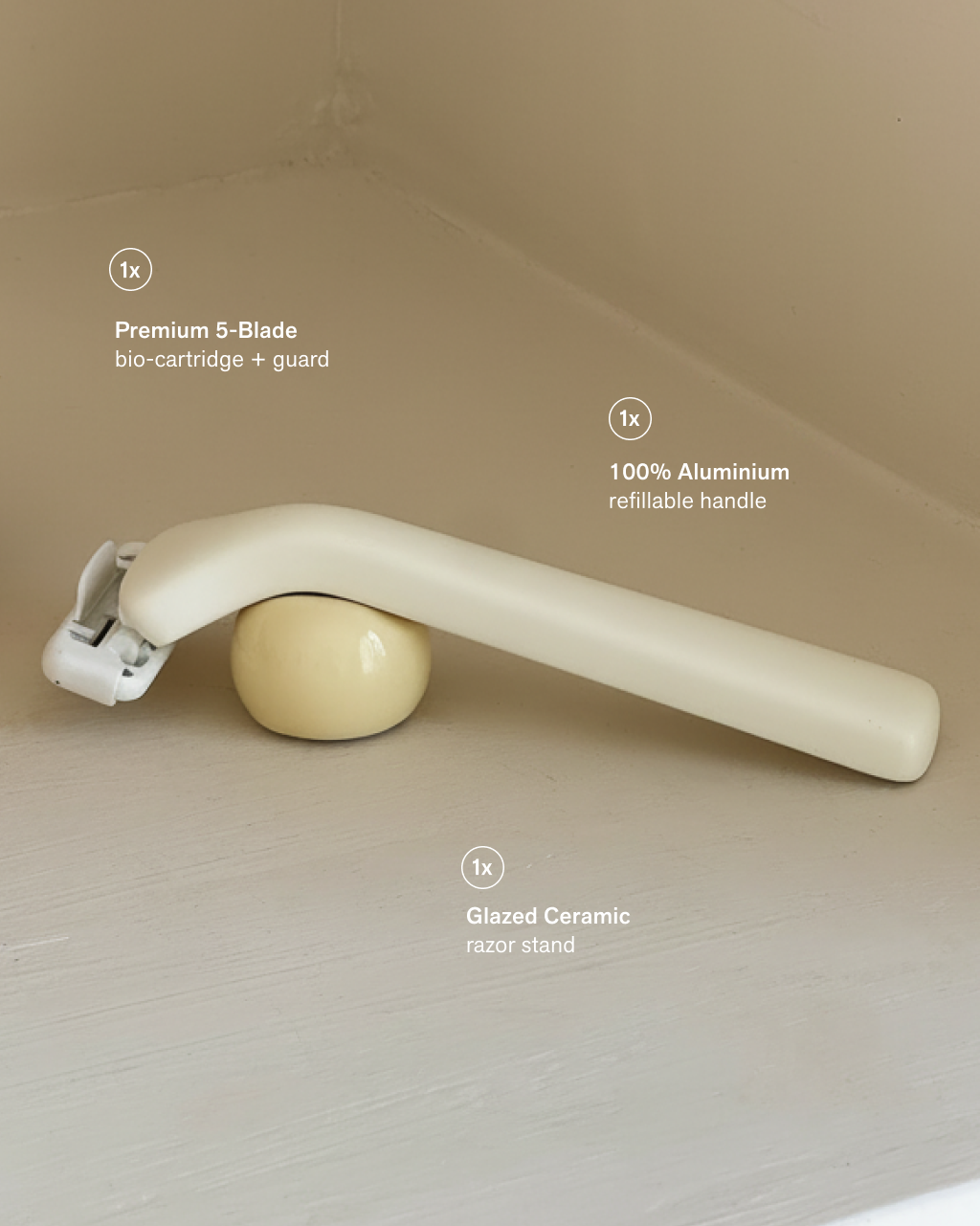NIMBI Body Sculpt refillable shave set