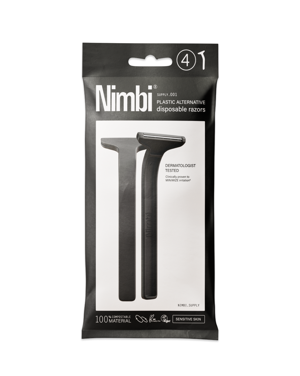 NIMBI Disposable Razor. Pack of 4